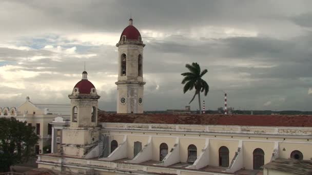 Blick auf die catedral de la purisima concepcion — Stockvideo