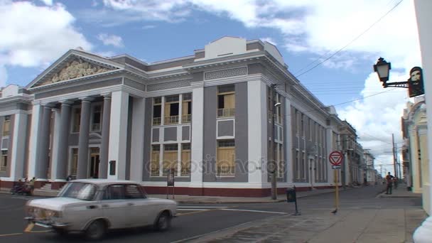 Teatro Tomas épület látképe — Stock videók