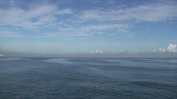 Sea view with sky — Stock Video