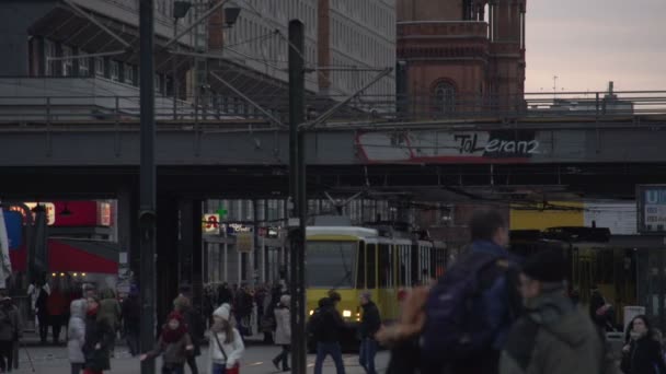 Tráfico de Potsdamer Platz — Vídeos de Stock