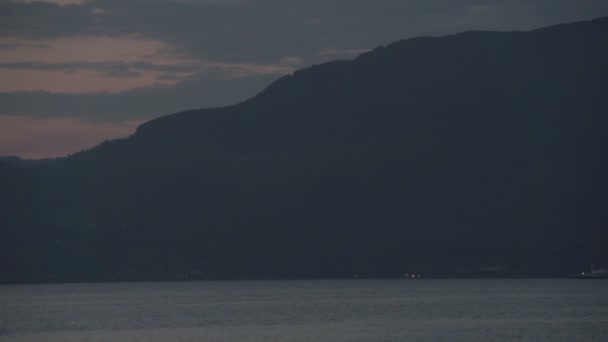 Noruega Hjelmeland puesta de sol — Vídeo de stock