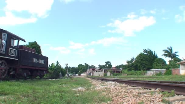 Vue du vieux train à vapeur classique — Video