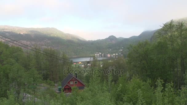 Noruega Lago Paisagem — Vídeo de Stock