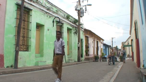 Улица рядом с Plaza San Juan — стоковое видео
