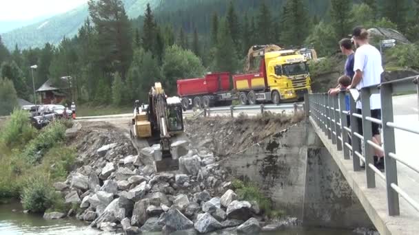 Καταπληκτικό Hemsedal, καταρράκτης. — Αρχείο Βίντεο