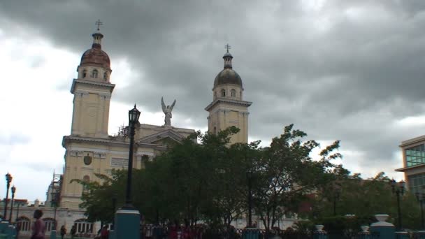 Собор Нуэстра-Сеньора-де-ла-Асунсьон — стоковое видео