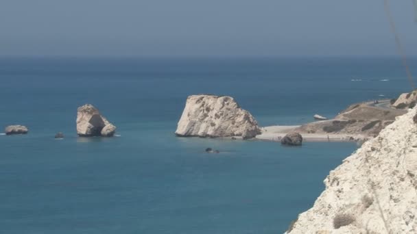Zypern, Blick auf das Meer — Stockvideo