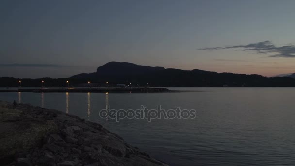 Norway Hjelmeland sunset — Αρχείο Βίντεο