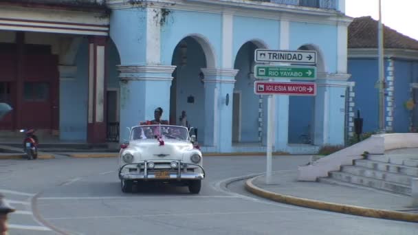 Straatmening van Santiago de Cuba — Stockvideo