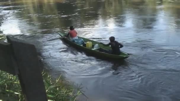 Kanoeing na rzece Grand Rio — Wideo stockowe