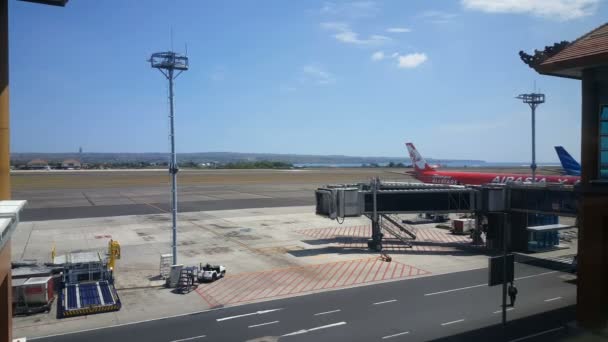 Filmagem Bali Aeroporto Imagens — Vídeo de Stock