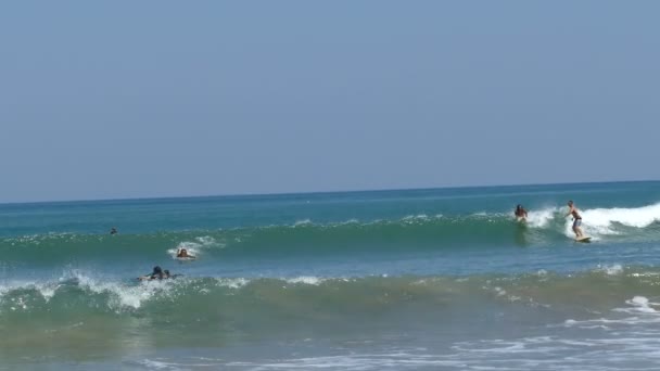 Gente Playa Tropical Bali — Vídeos de Stock