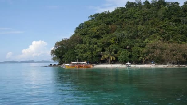 Tekne Gördüm Nido Adaları — Stok video
