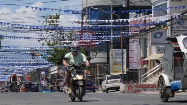 Trafikstockning Gatan Manila Philipinnes — Stockvideo