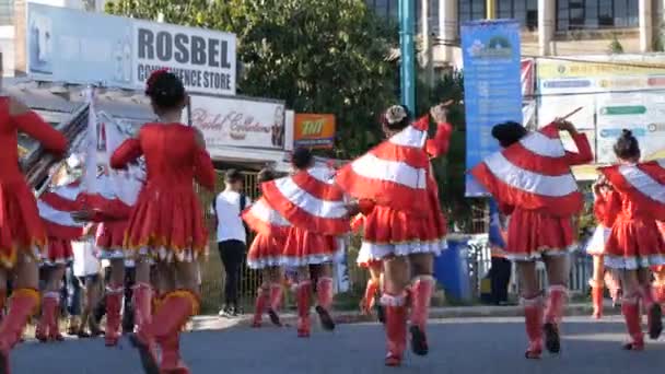 Карнавал Улице Манила Филиппиннес — стоковое видео