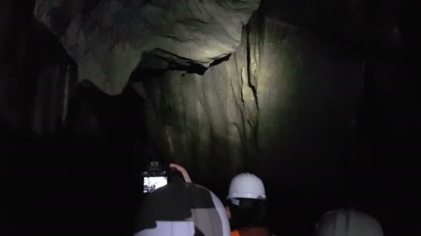 Podzemní Řeka Výlet Lodí Sabang Filipíny — Stock video