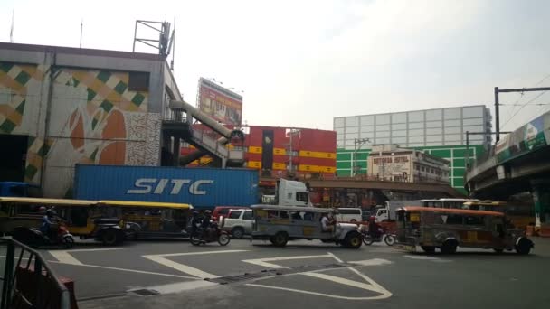 Traffico Nelle Strade Manila Philipinnes — Video Stock