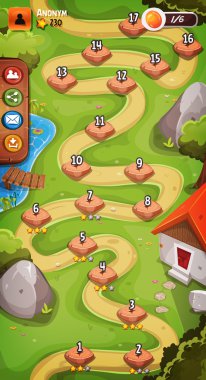 Bahar Country manzara oyun arka planı için