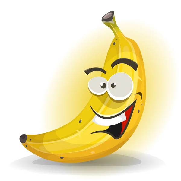 Caráter de frutas de banana —  Vetores de Stock