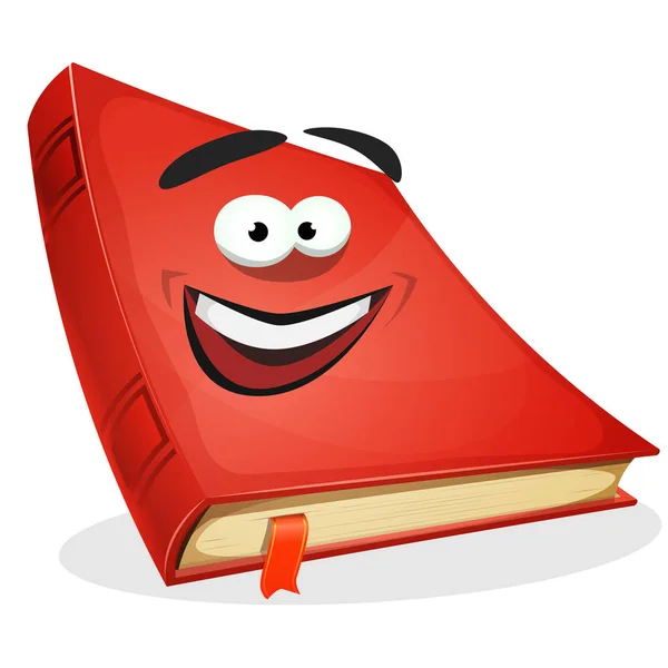 Caráter do livro vermelho — Vetor de Stock