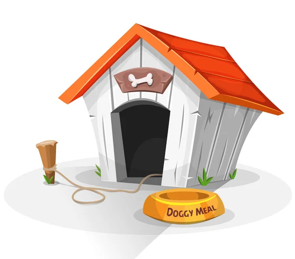 Cartoon Dog House — Stock Vector
