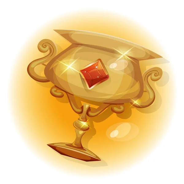 Vítězové zlaté Trophy pro uživatelského rozhraní her — Stockový vektor