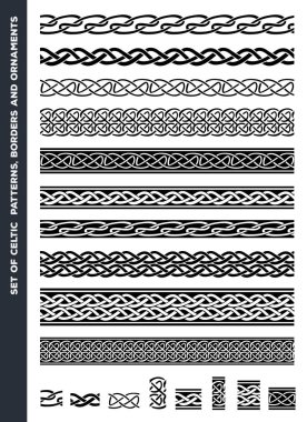 Celtic desenleri ve süs eşyaları Set