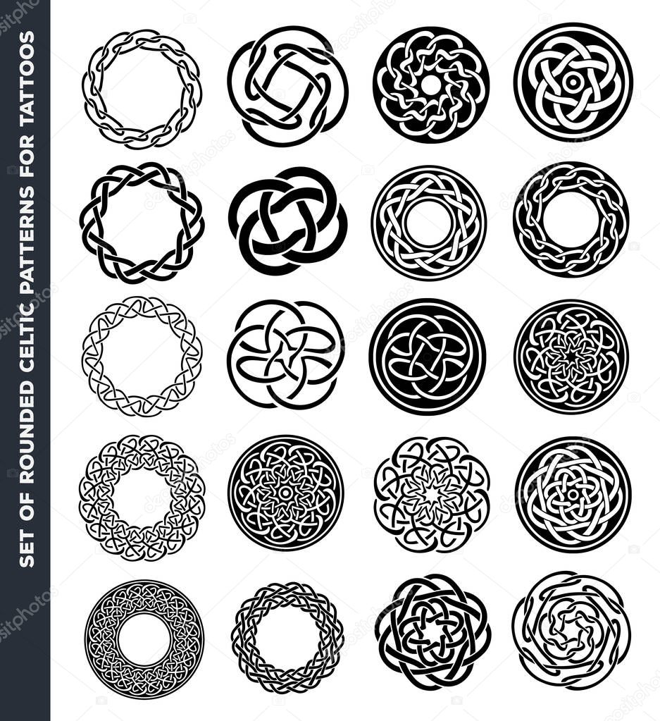 Celtic Circles And Rings For Tattoo Design