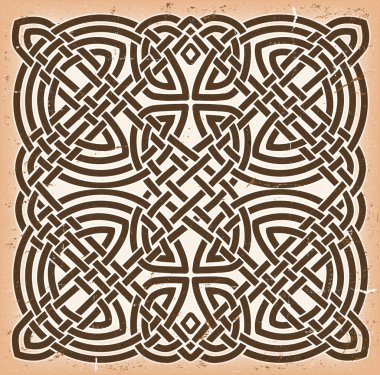 Vintage Grunge Kelt Mandala arka plan