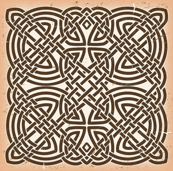 Vintage Grunge Celtic Mandala Fondo — Archivo Imágenes Vectoriales