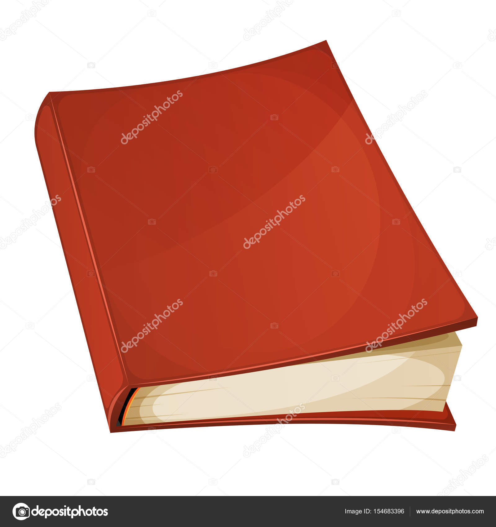 Drawing of an open book on a red background