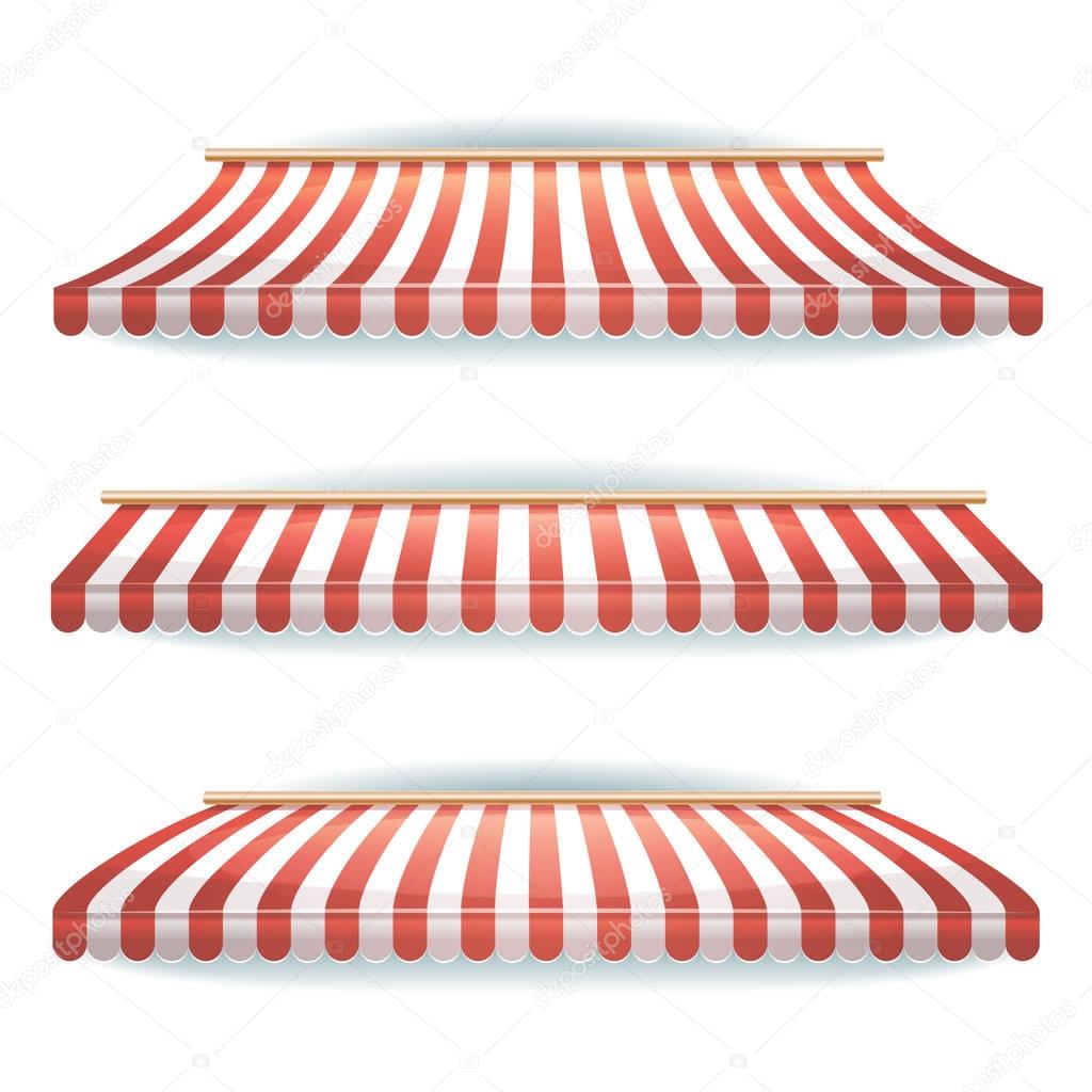 Striped Awnings Set