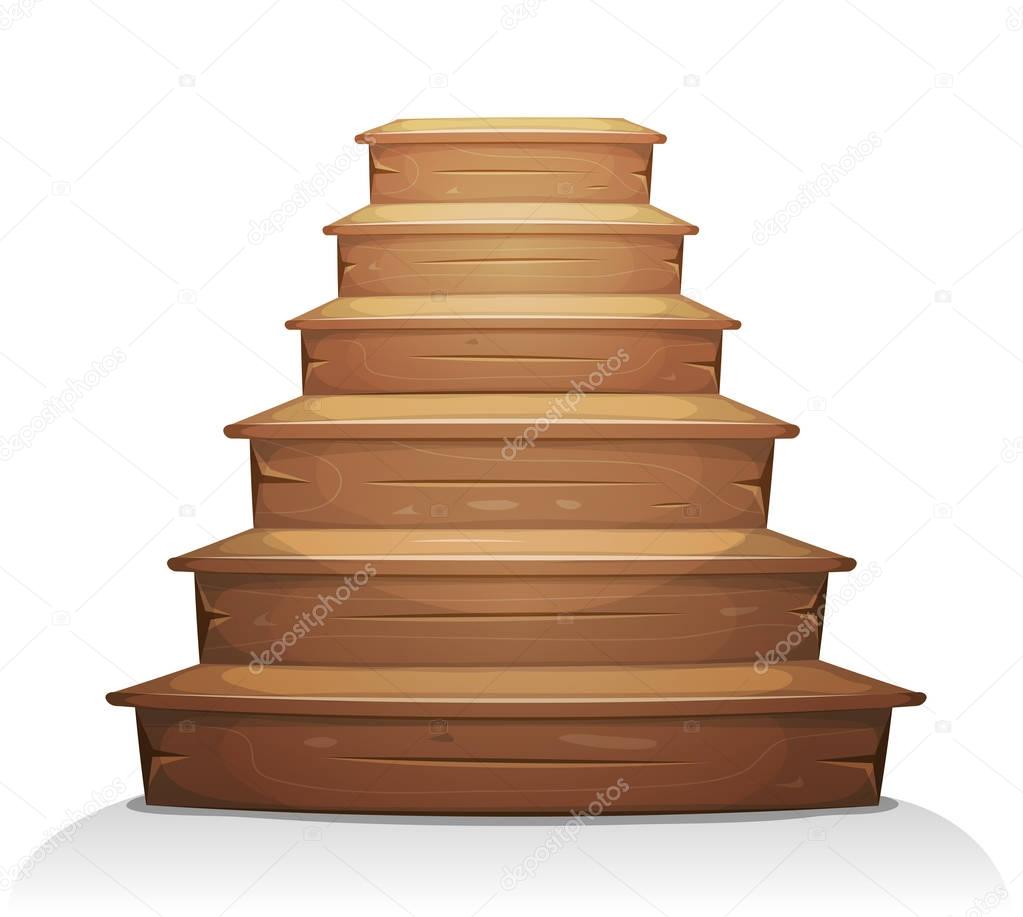 Imágenes: escalera animada | Ilustración Una Escalera Madera Dibujos