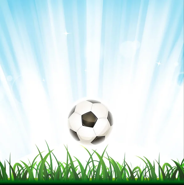 Футбольный фон с мячом — стоковый вектор
