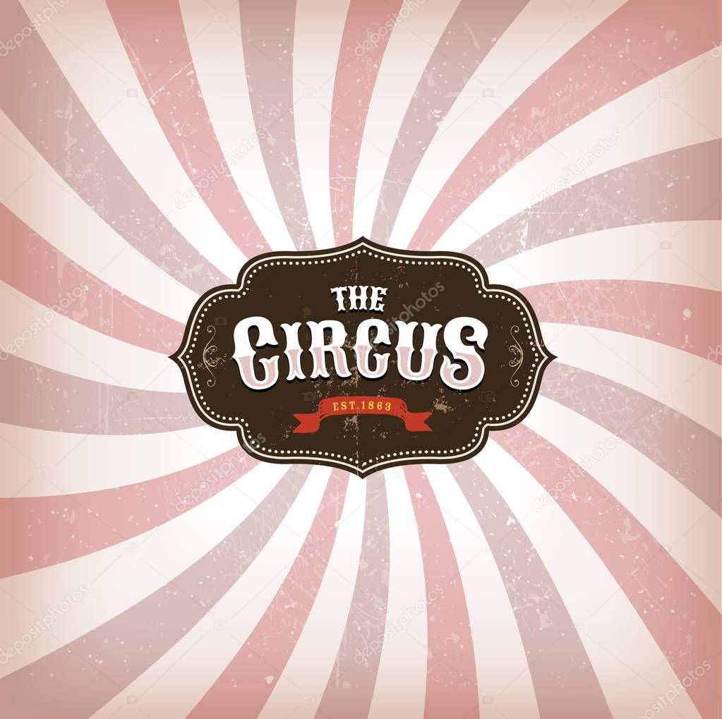 Circus Background With Grunge Texture