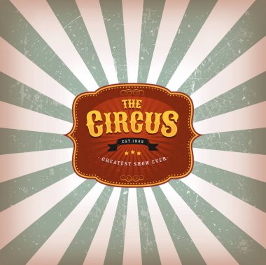 Retro sirk arka plan doku ile