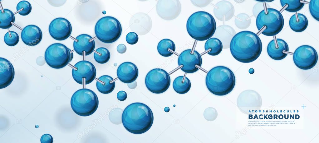 Atoms And Molecules Wide Background