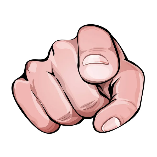 Vi vill att du pekar Finger-ikonen — Stock vektor