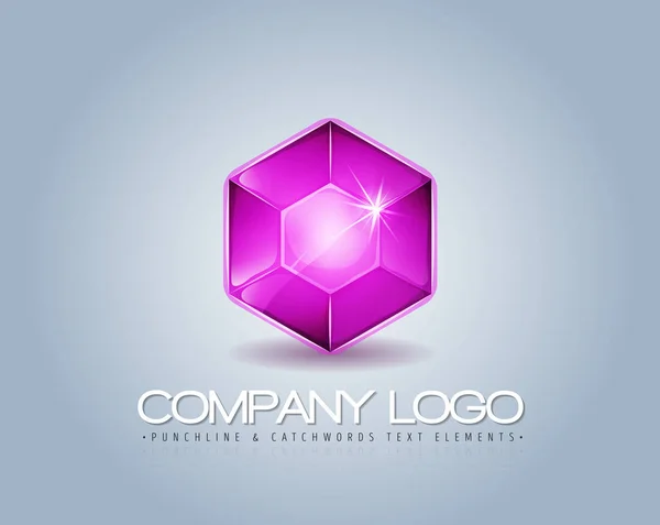 Brand Logo For Luxury Company — Stock Vector