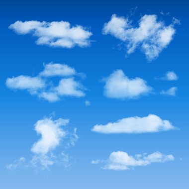 Mavi gökyüzü arka plan üzerinde beyaz cennet