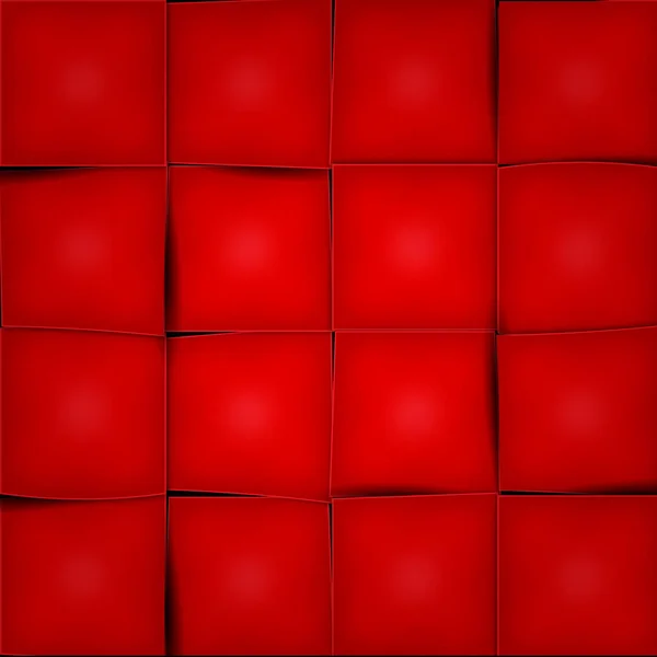 Abstract Geometric Background Red Squares — Stock Vector
