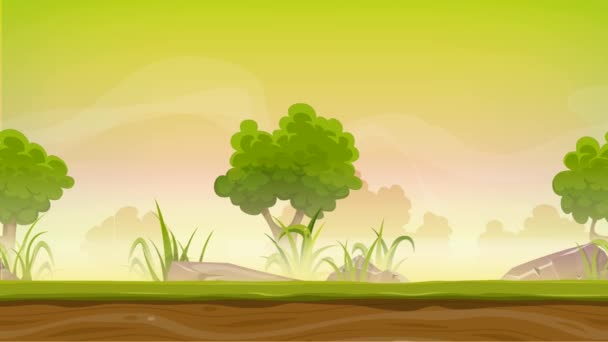 Seamless Forest Landscape Animation Game Animation Cartoon Seamless Green  Nature — Stock Video © benchyb #193229536