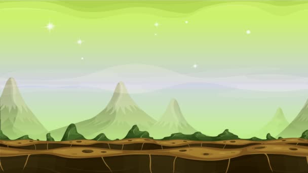 Fantasy Alien Mountains Background Loop Seamless Looped Animation Cartoon  Funny — Stock Video © benchyb #194212602