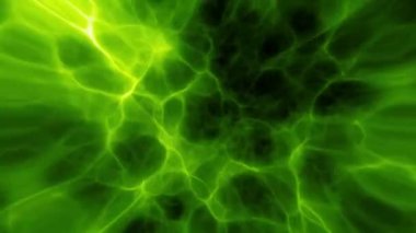 Soyut Fraktal Enerji Dalgaları Soyut bir fantezi arka planının Fraktal türbülans etkisi ve enerji desenleri hareketi, kusursuz döngü döngüsü / 4k animasyonu