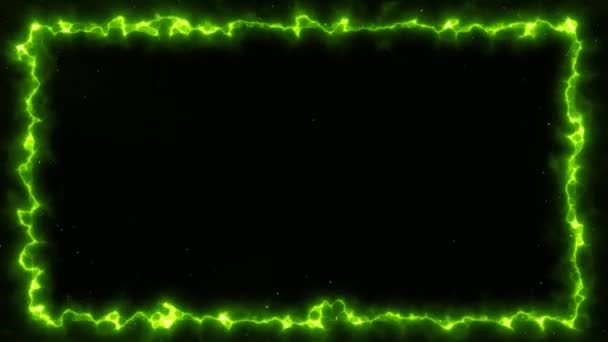 Abstrakte Energie Frame Hintergrundschleife Animation Eines Abstrakten Hintergrundrahmens Mit Power — Stockvideo