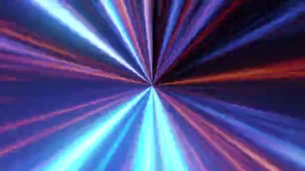 Abstract Scifi Hyperspace Black Hole Naadloze Lus Animatie Van Een — Stockvideo