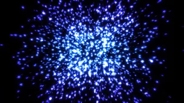 Magic Stars Explosion Feux d'artifice Intro / 4k animation d'une explosion abstraite de feux d'artifice avec des étoiles magiques émetteur 