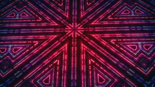 Abstract Digital Led Lights Technology Animation — ストック動画