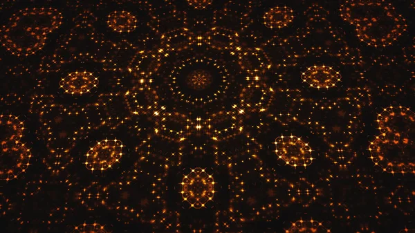 Illustration Eines Abstrakten Designhintergrundes Mit Kaleidoskop Led Lampen Und Glühenden — Stockfoto