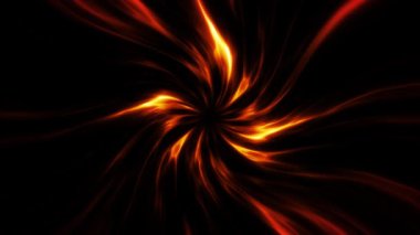 Işık ve enerji bulutlarıyla donatılmış fantastik bir fantezi girdabının soyut Scifi Space Nebula Girdabı / 4k animasyonu